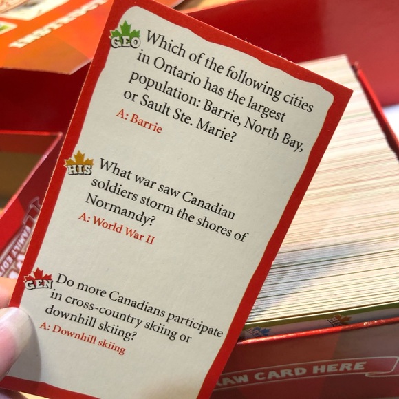Canadian Trivia: Family Edition Board Game For Ages 9 And Up By Outset Media - Picture 10 of 13